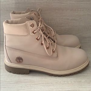 Rose gold Timberlands